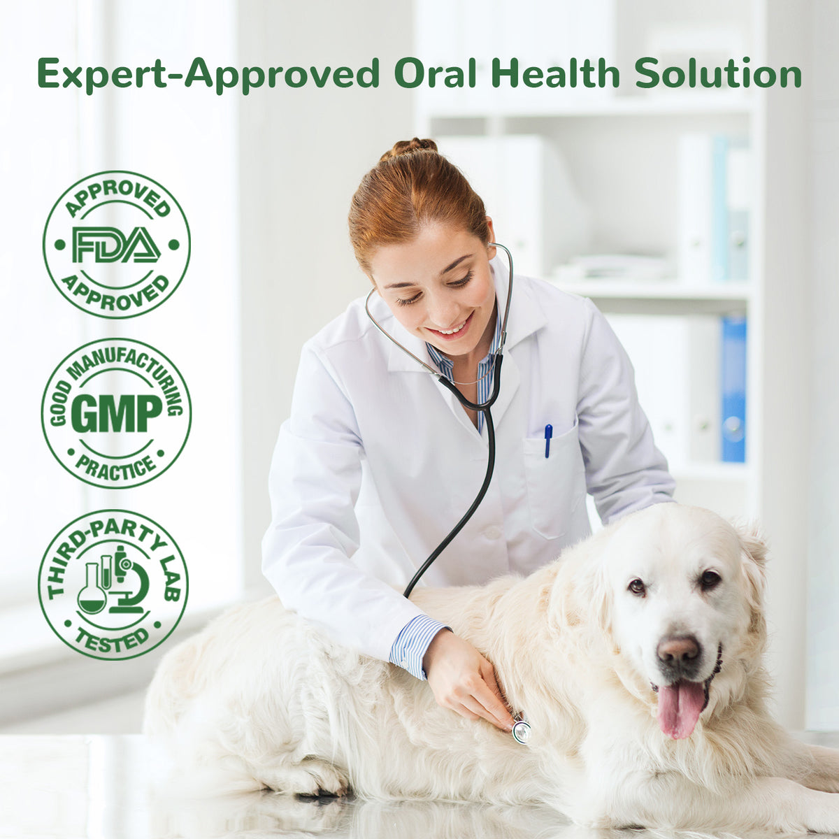 Vetriuntrix Dental Powder Full Series for Dogs Teeth Tartar Remove & Plaque Off, Fresh Breath for Dogs with Natural Plants Extracts and Postbiotics