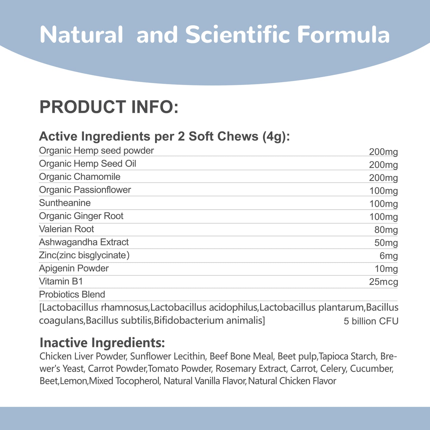 Vetriuntrix Dog Calming Chews-Daytime Formula