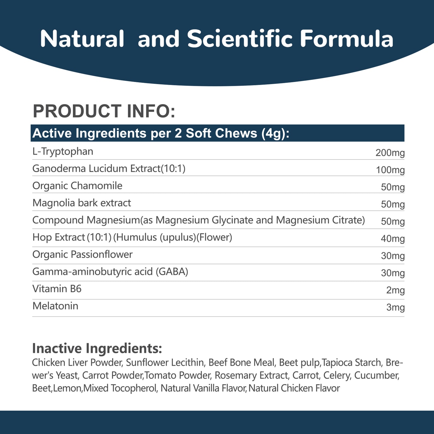 Vetriuntrix Dog Calming Chews-Night Formula