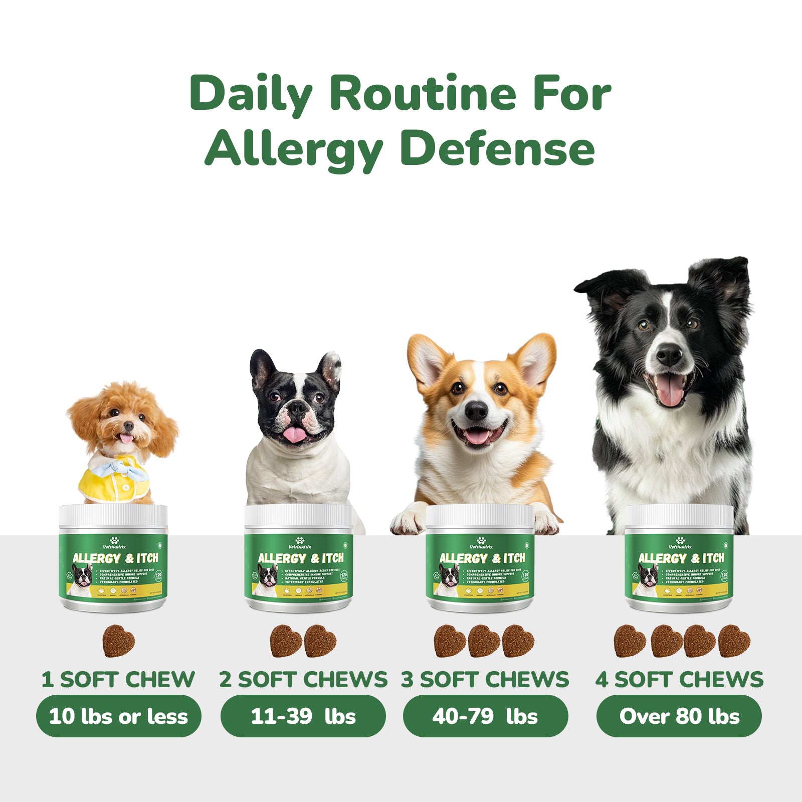 Vetriuntrix Dog Allergy & Itch Relief Soft Chews
