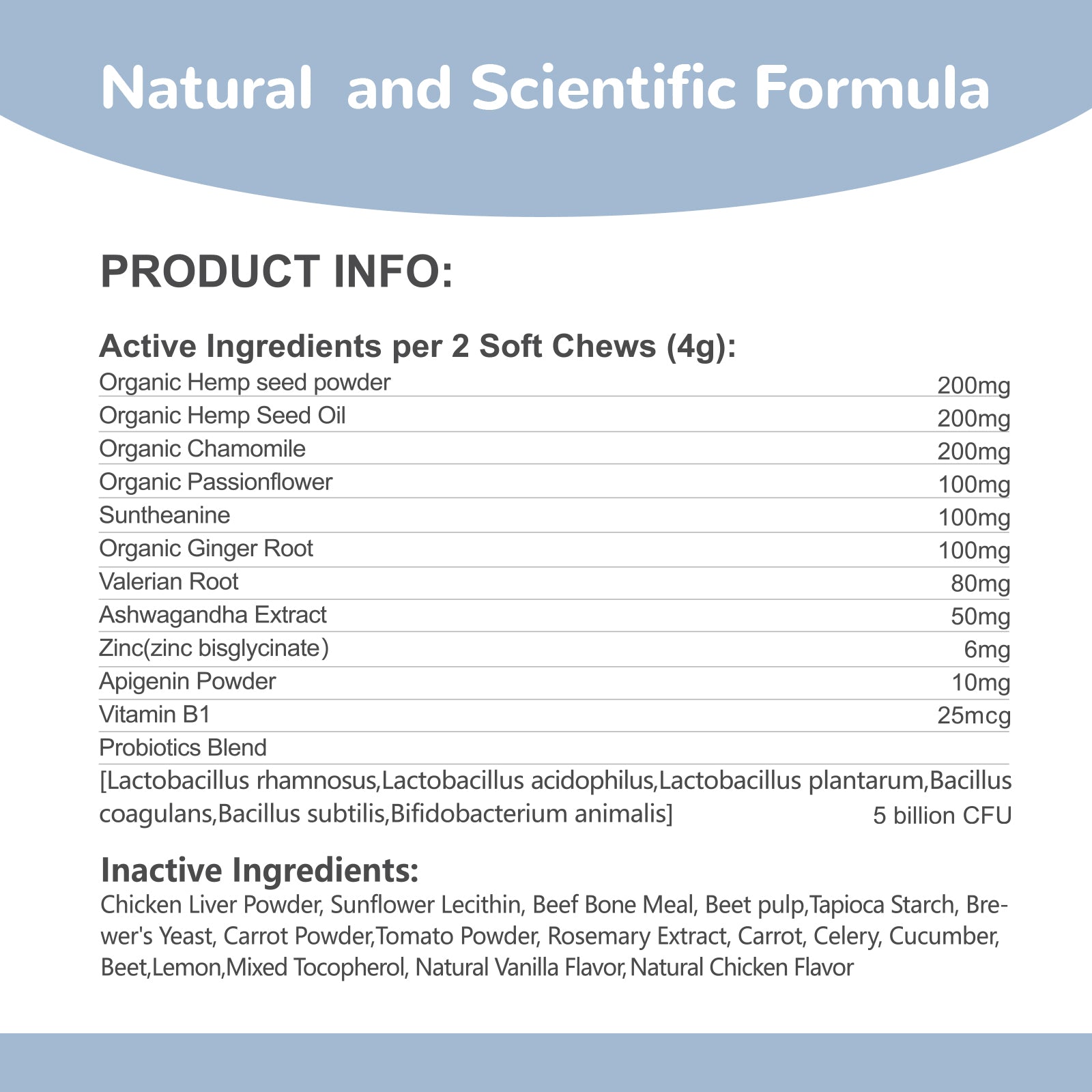 Vetriuntrix Dog Calming Chews-Daytime Formula