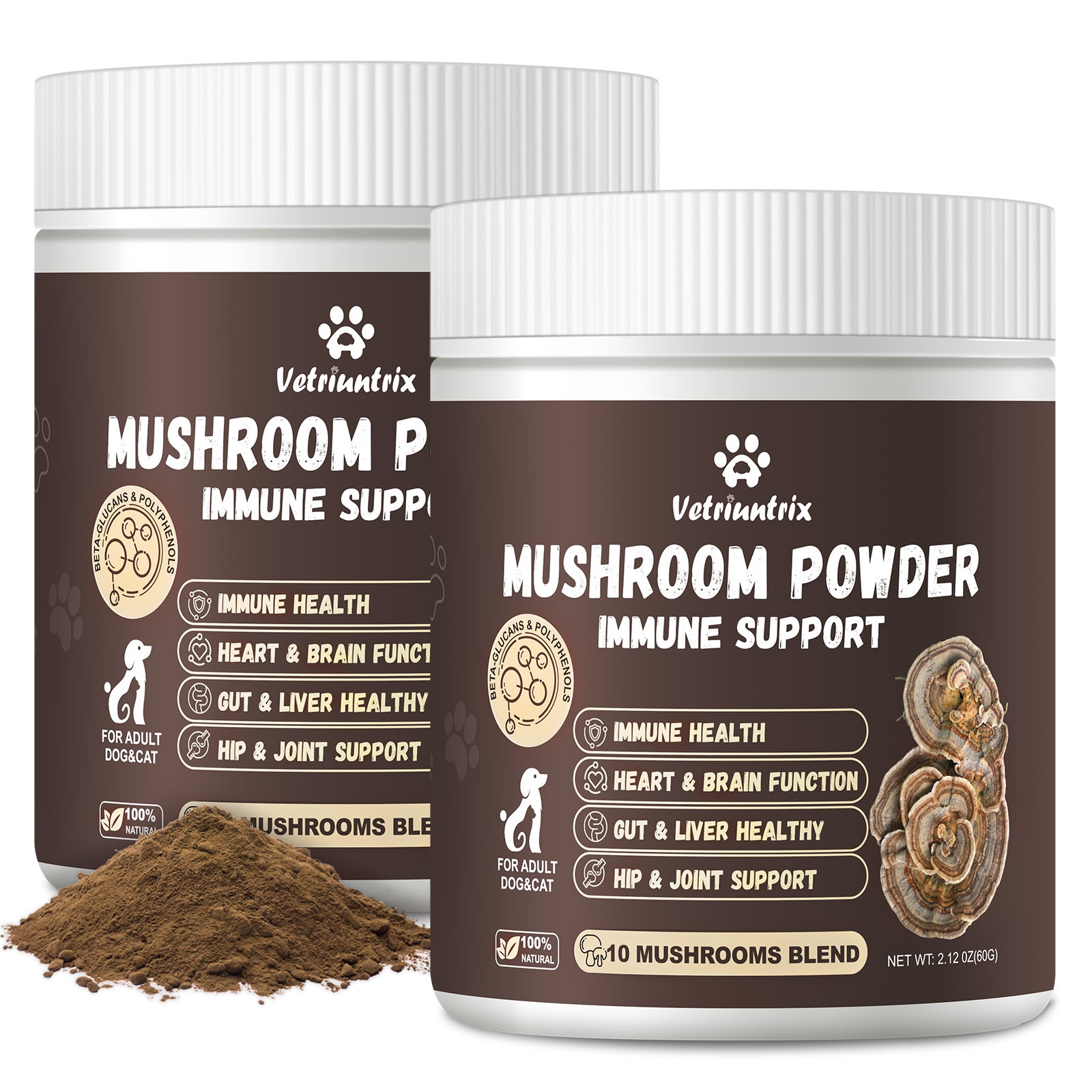 Vetriuntrix Turkey Tail Mushroom Powder