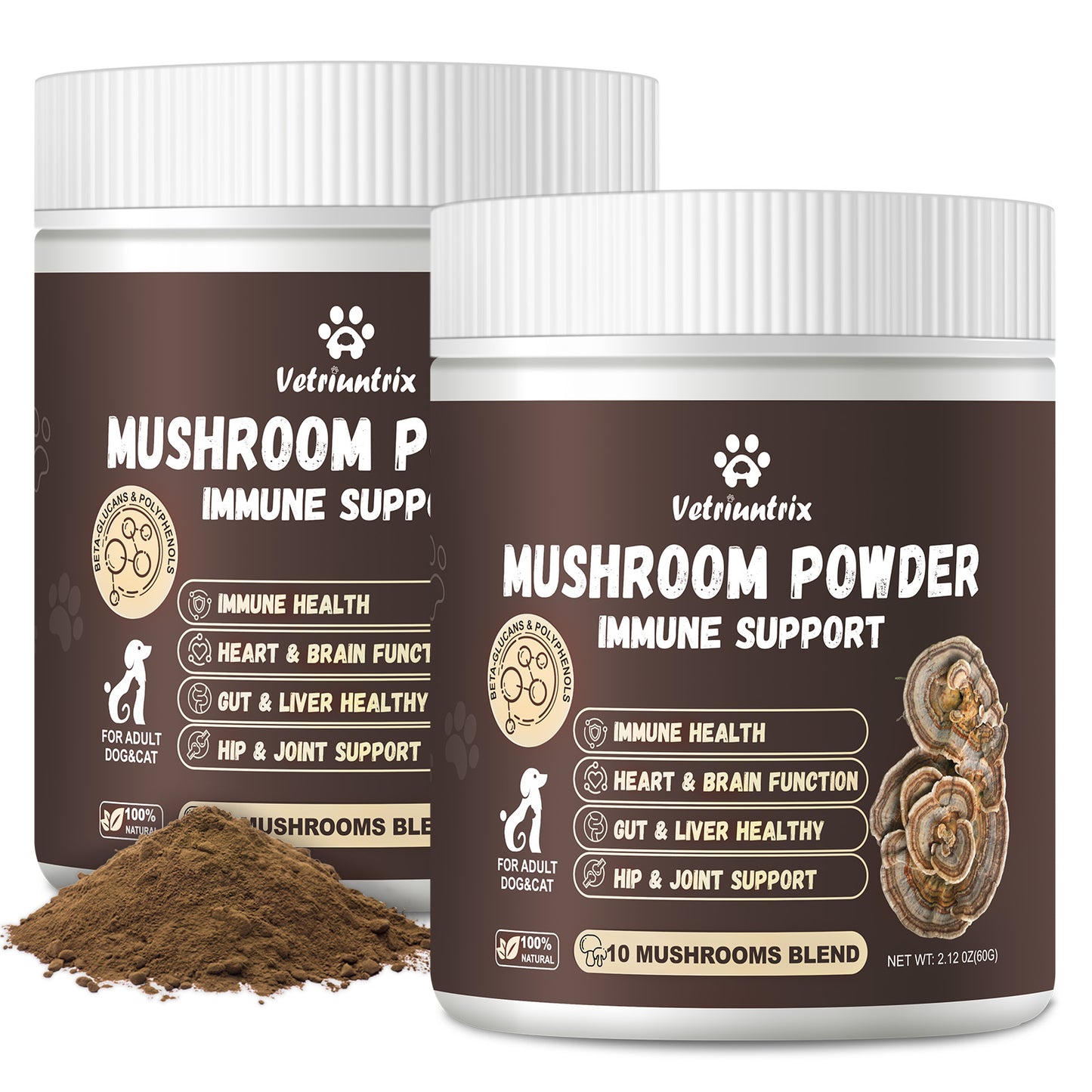 Vetriuntrix Turkey Tail Mushroom Powder