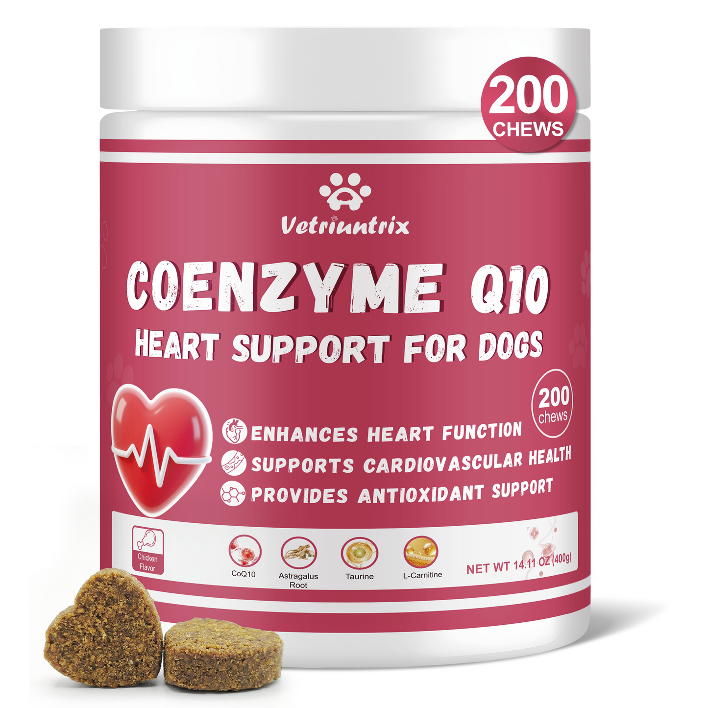 Vetriuntrix Dog Heart Support Chews