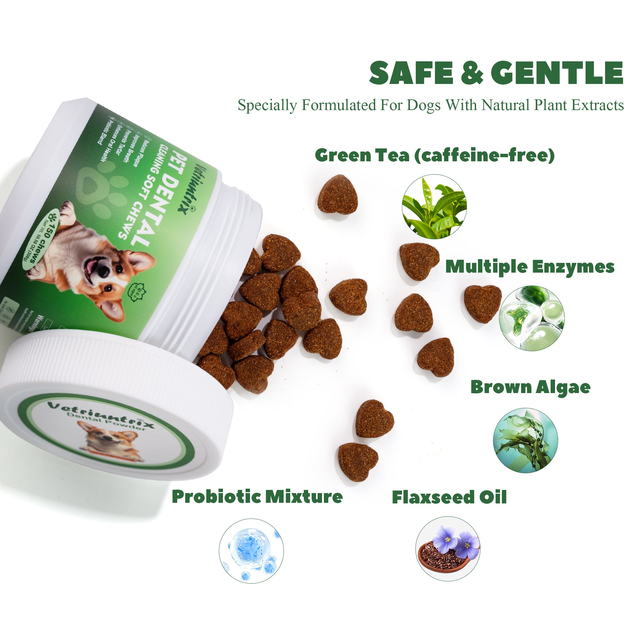 Vetriuntrix 150g Dog Dental Care Soft Chews