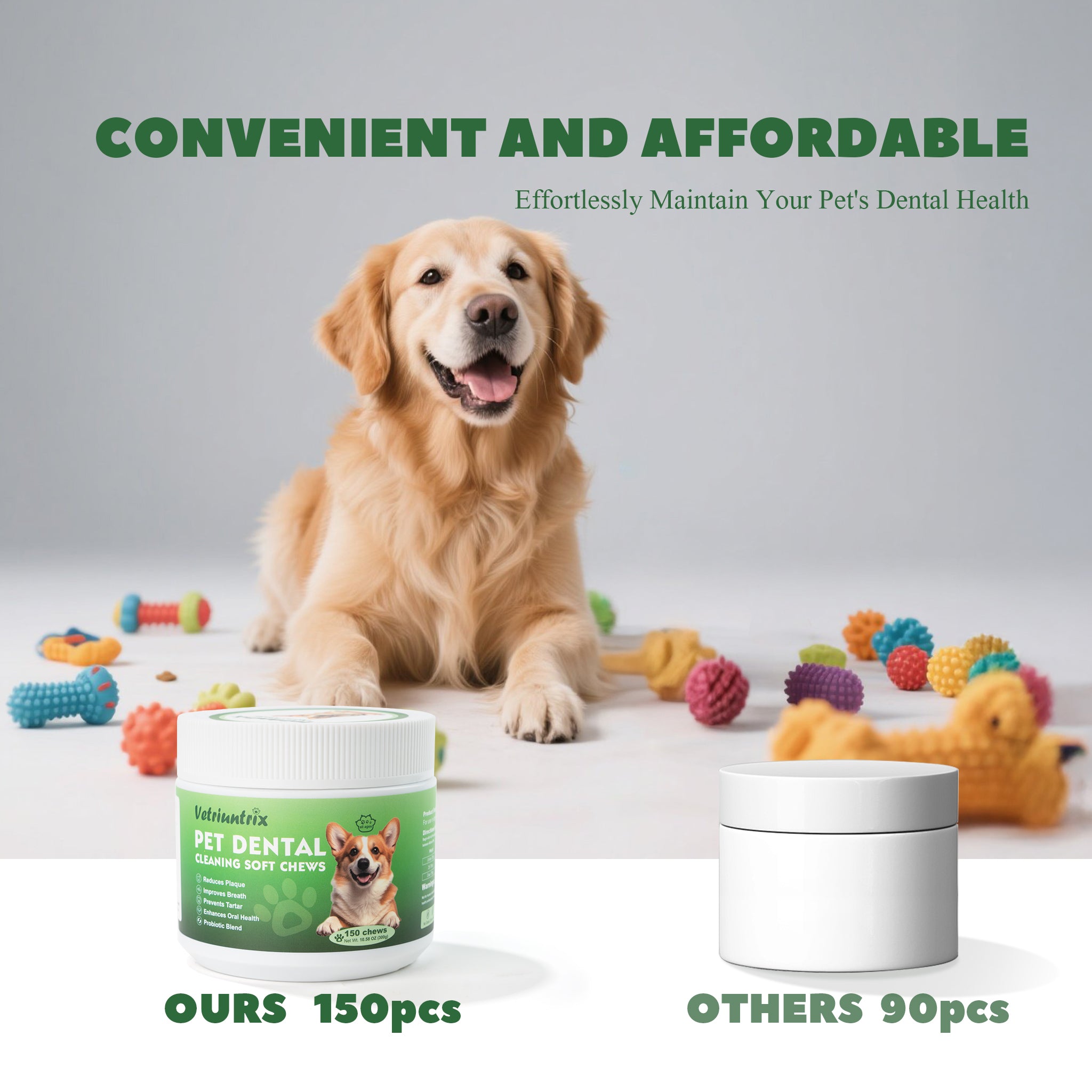 Vetriuntrix 150g Dog Dental Care Soft Chews