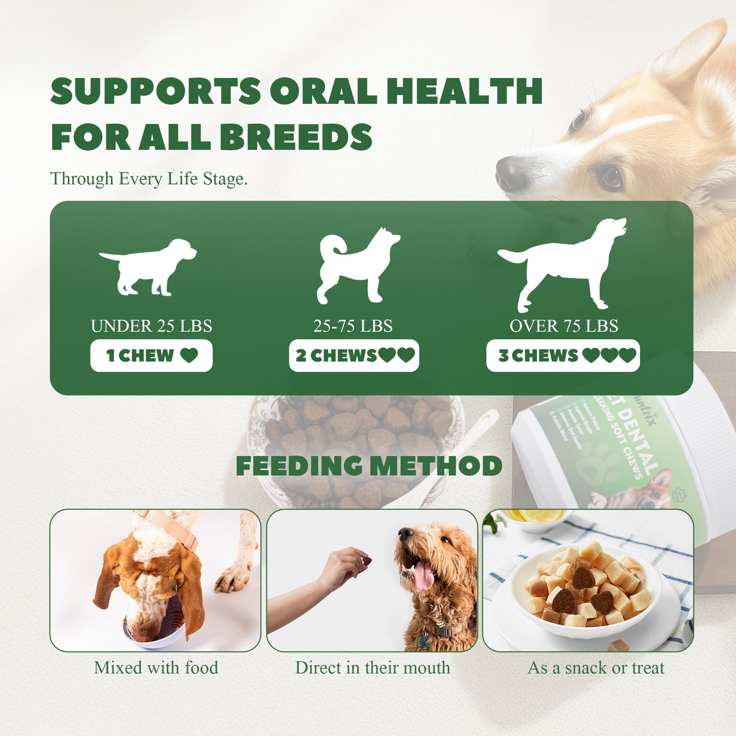 Vetriuntrix 150g Dog Dental Care Soft Chews