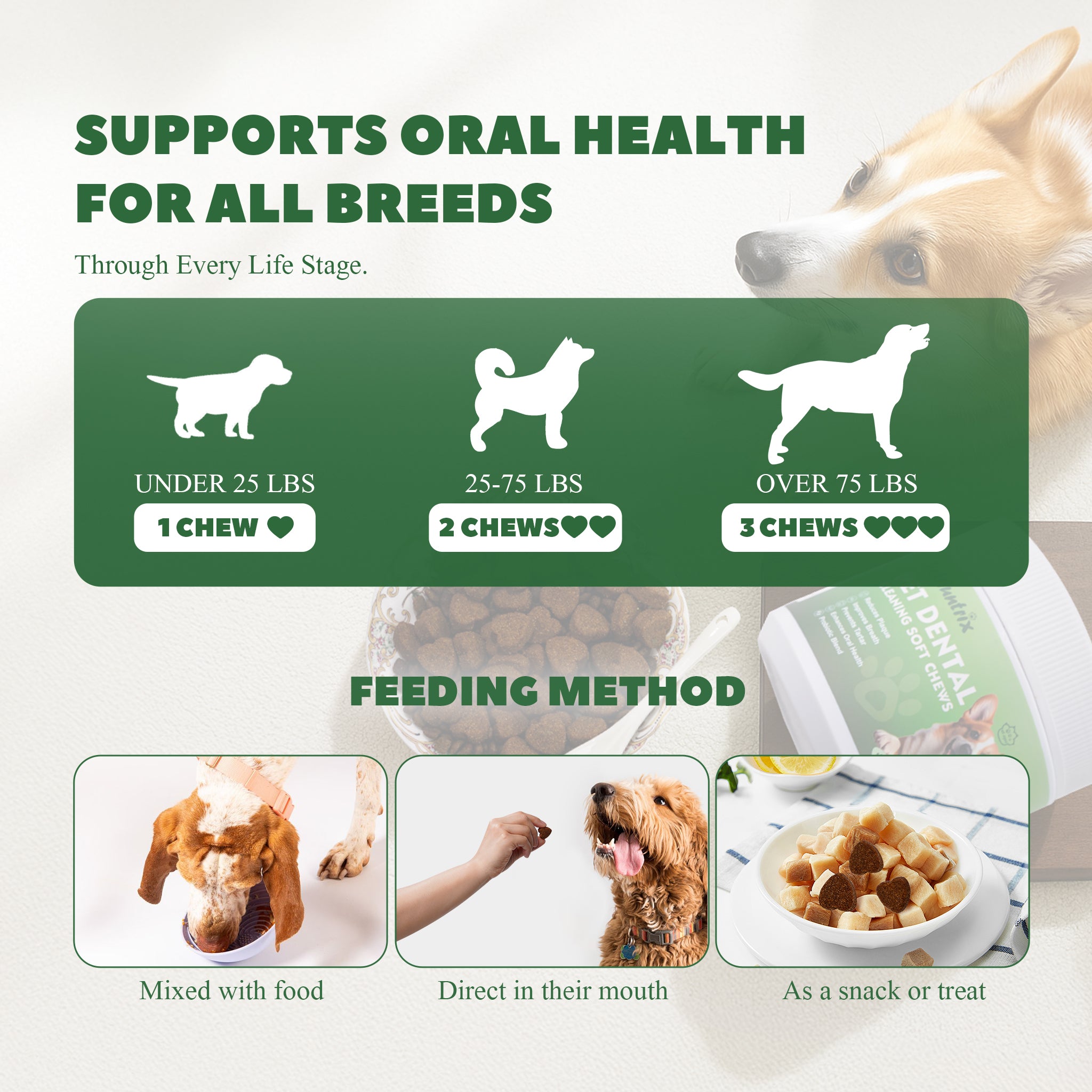 Vetriuntrix 150g Dog Dental Care Soft Chews