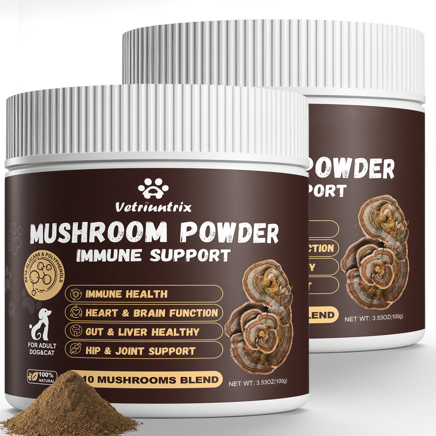 Vetriuntrix Turkey Tail Mushroom Powder