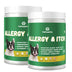 Vetriuntrix Dog Allergy Relief Chews 400 for Itchy Skin, Hot Spots & Paw Licking,  Dog Itch Relief Chews Coat Supplement for Seasonal Allergies, Probiotics for dogs with Colostrum Omega-3 Bundles