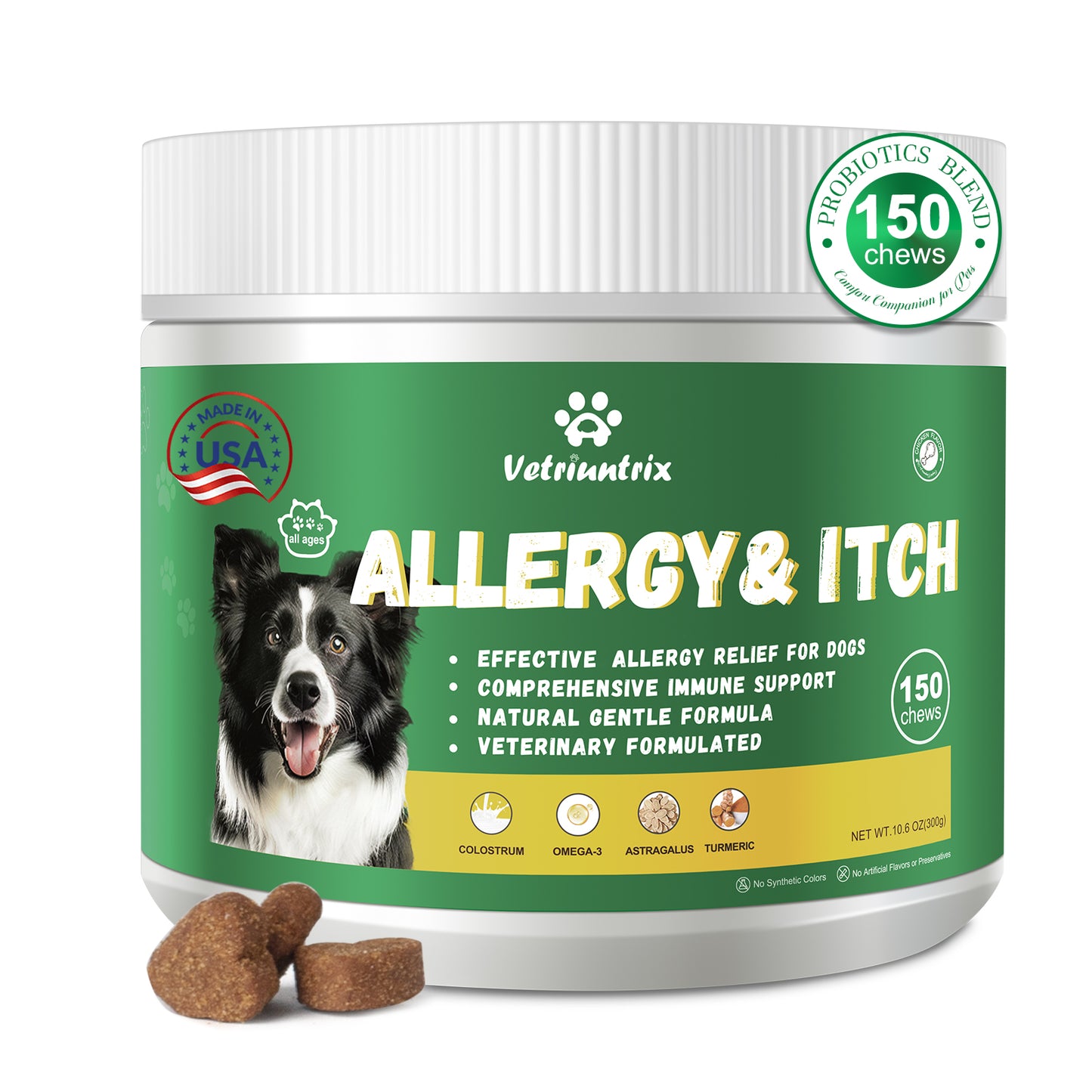 Vetriuntrix Dog Allergy & Itch Relief Soft Chews