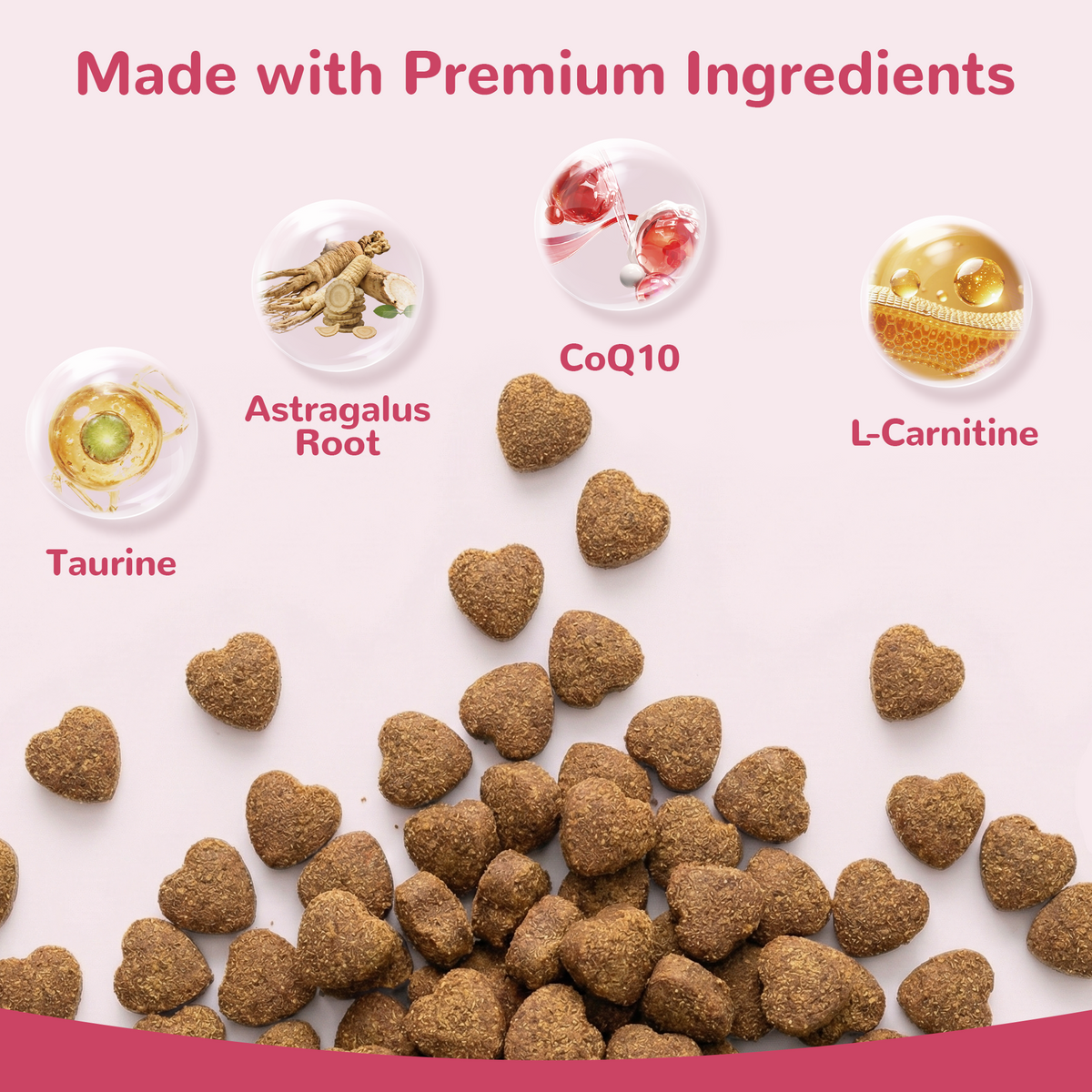 Vetriuntrix Heart Support Supplement for Dogs 200ct, Taurine for Senior & Puppy Dogs, Dog Multivitamin with CoQ10 & L-Carnitine for Heart, Cardiovascular & Antioxidant Support