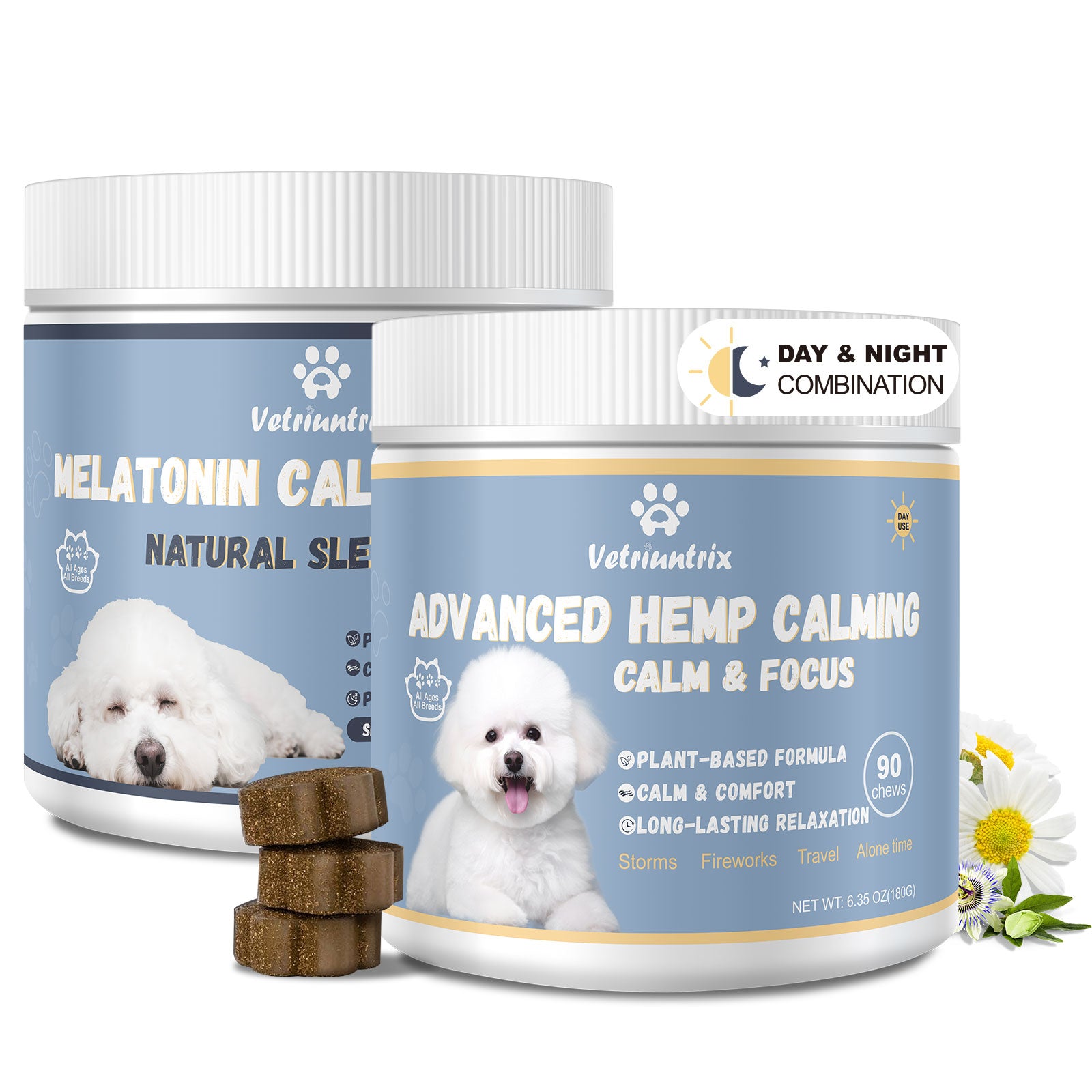Vetriuntrix Dog Calming Chews-Daytime Formula