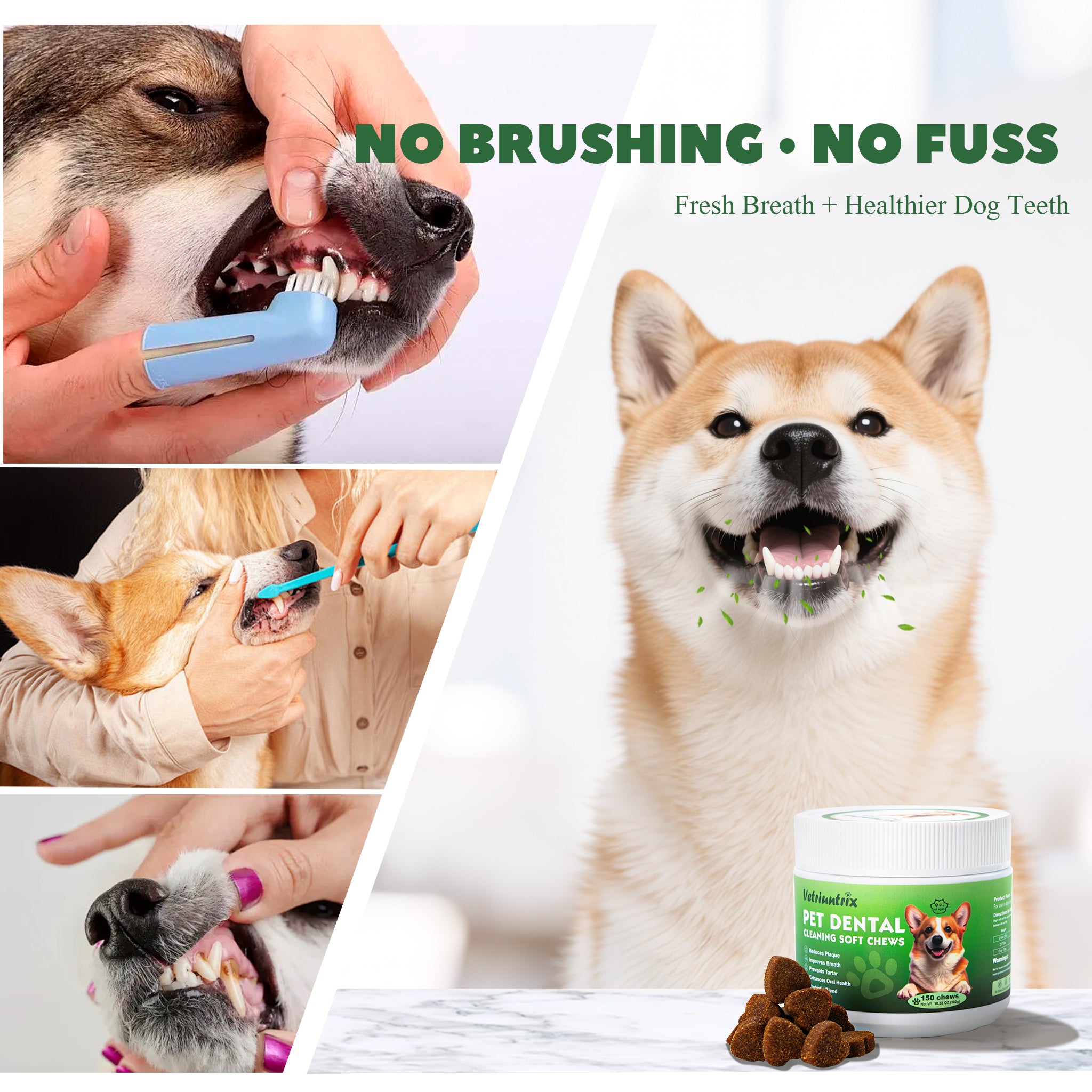 Vetriuntrix 150g Dog Dental Care Soft Chews