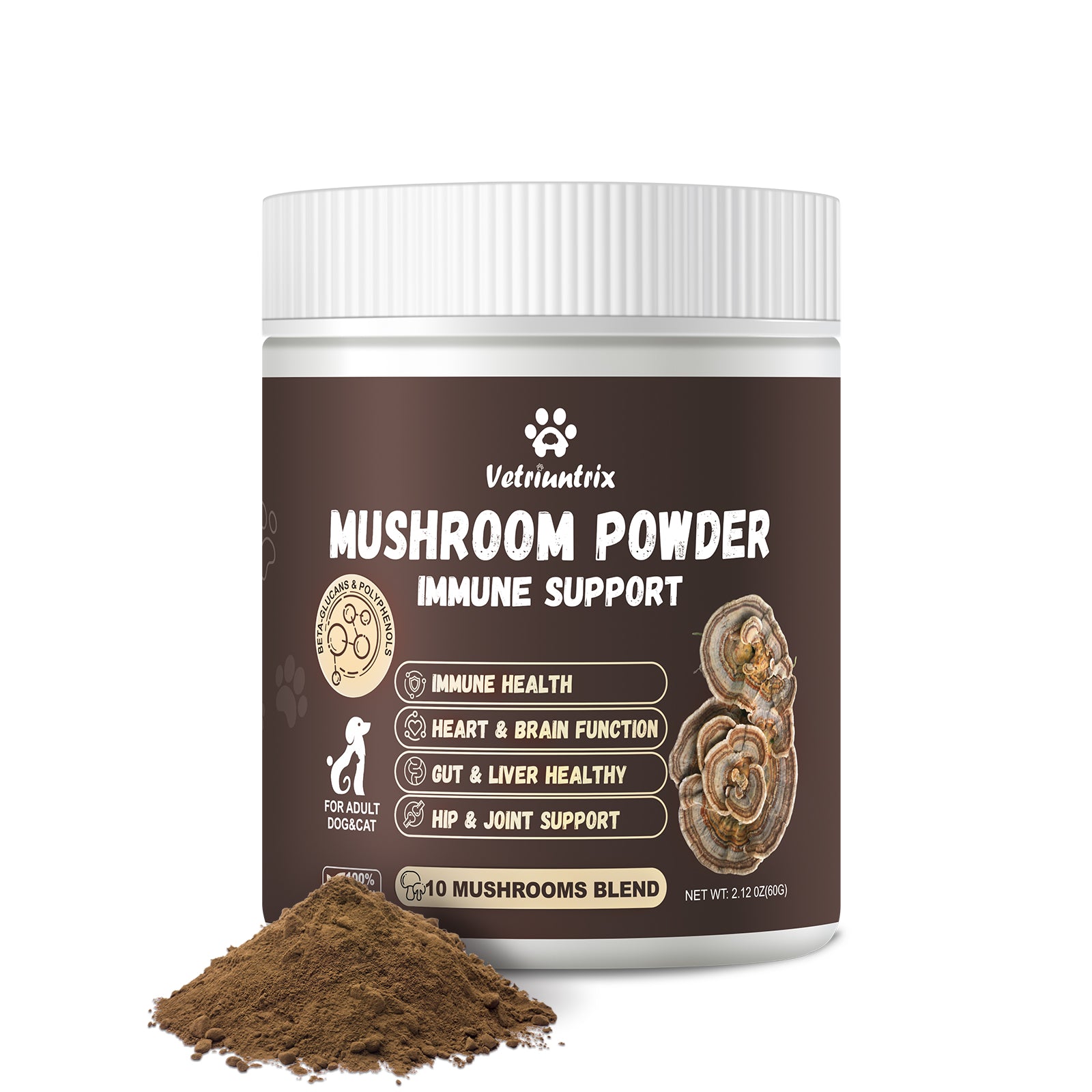 Vetriuntrix Turkey Tail Mushroom Powder